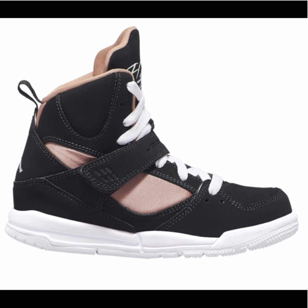 Girls Jordan Flight 45 High Top Basketball Shoe
